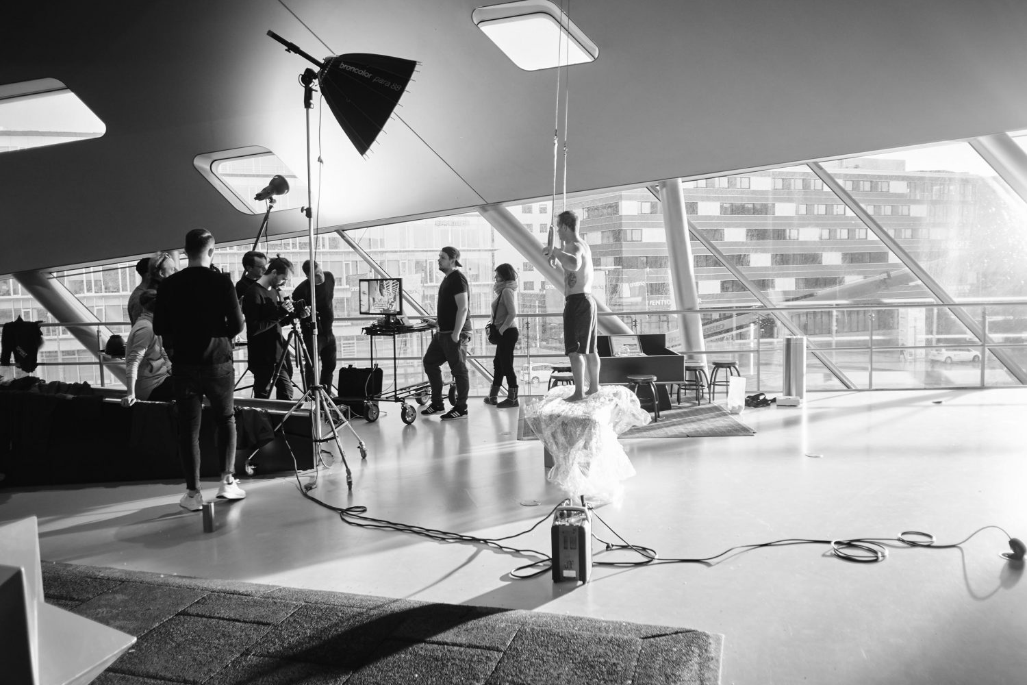 behind the scnees eindruck einer fotoproduktion von sportfotograf thomas fähnrich aus köln